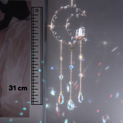 Moon Sun Catcher for Window Hanging
