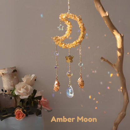Moon Sun Catcher for Window Hanging
