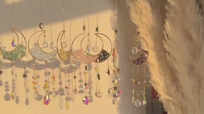 Moon Sun Catcher for Window Hanging